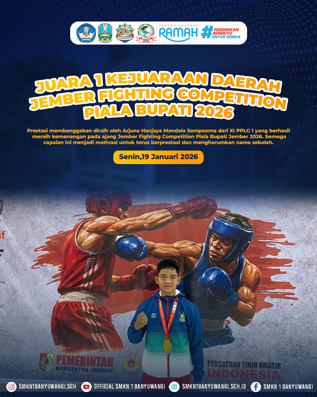 SMKN 1 Banyuwangi Juara Umum LKS Tingkat Kabupaten 2026