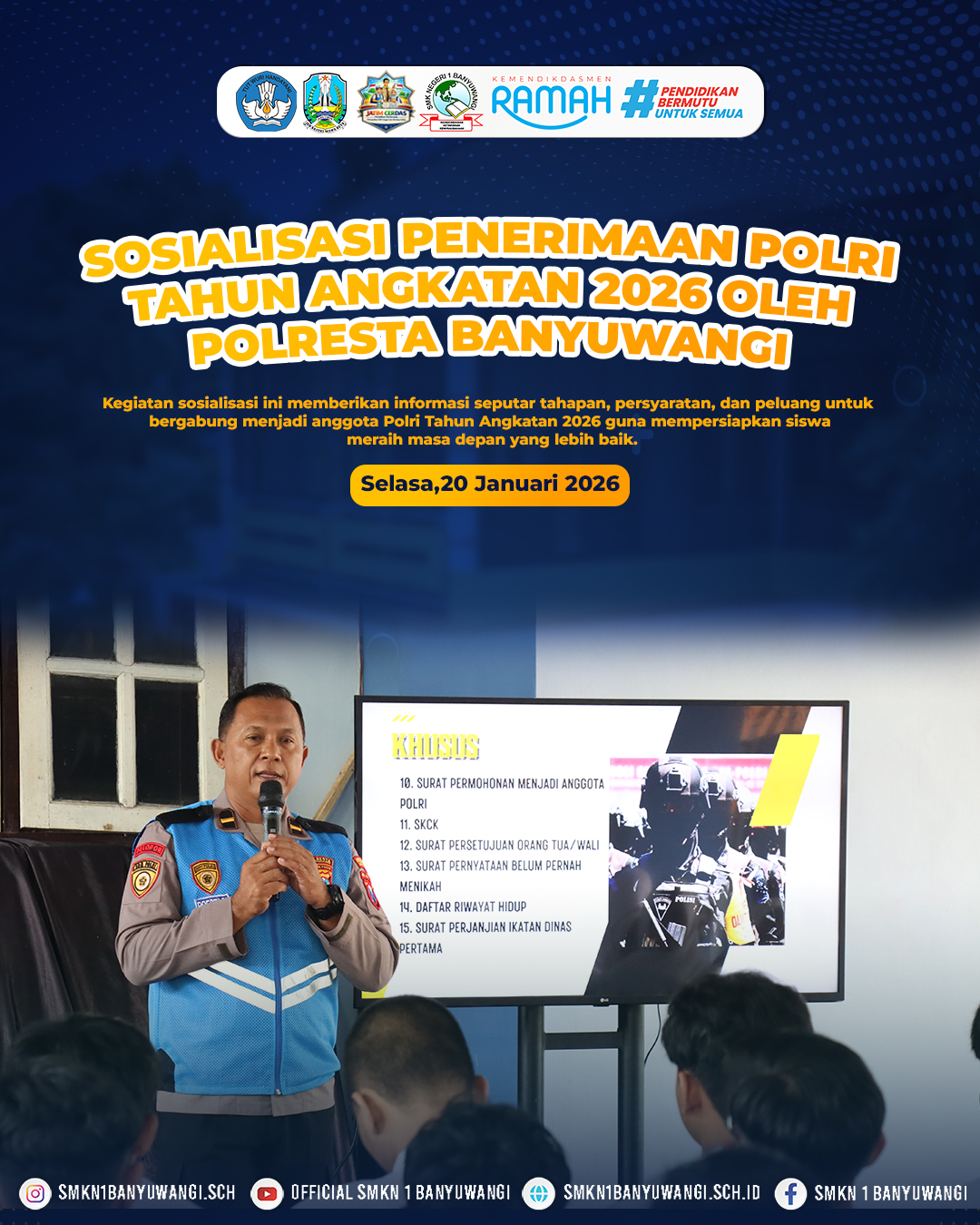 Sosialisasi Penerimaan Polri Angkatan 2026
